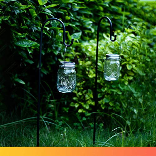 Shepherd-Hooks for Bird-Feeder Lantern Plant-Hook Garden-Stake - 35 Inch 4 Pack Plant Stand Hanger for Outdoor Flower Basket, Bird Feeder Hanger Weddings Garden Patio Lawn Decor - Thumbnail 6