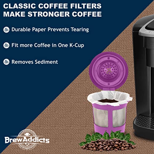 Brew Addicts 600 Paper Coffee Filters SingleUse Coffee Filter for