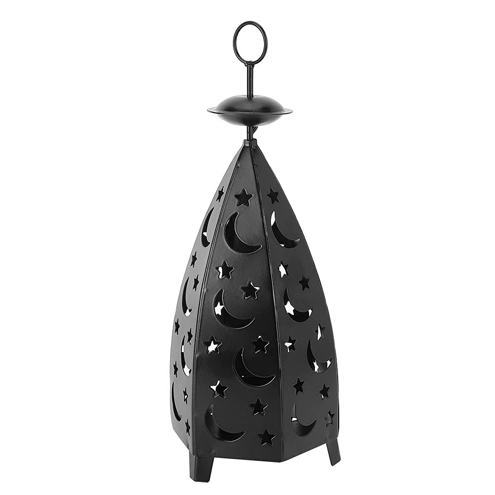 Moroccan Vintage Lantern Lights Lamp, Decorative Hanging Candle Lanterns Metal Candle Holder for Garden Living Room Indoor Outdoor