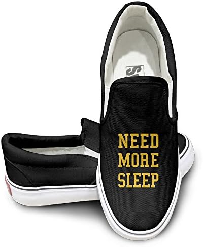 Bkjlafn Need More Sleep A Simple And Fashionable Bottom Canvas Shoe.