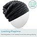 Qshell Unisex Washable Trendy Bluetooth Music Beanie Hat Cap Scarf w/Wireless Headphones Headsets Earpieces Mic Hands Free for Lifestyle Gym Sports Fitness Running Skiing Snowboard Hiking - Black