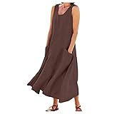 Tthxqing Casual Cotton Summer Sundresses for Women