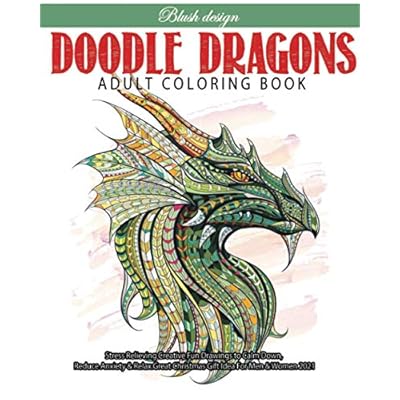 Download Buy Doodle Dragons Adult Coloring Book Paperback November 4 2019 Online In Indonesia 1705529216