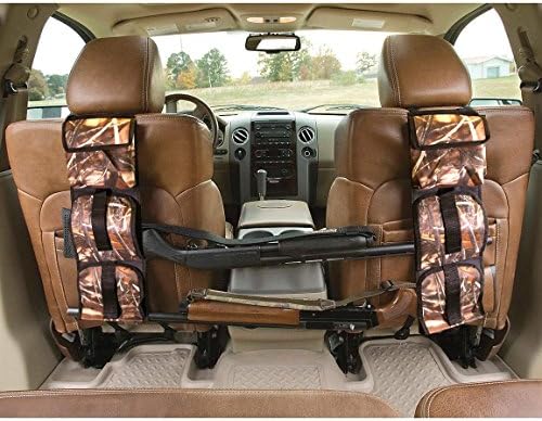 Wetlands Camo - Double Gun Back Seat Gun Sling With 2 Storage Pockets - Rugged Construction