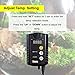 iPower 2-Pack 40-108 Degrees Fahrenheit Digital Heat Mat Thermostat Controller for Seed Rooting, Germination, Reptiles, Fermentation and Brewing, 1000W-Black, Black