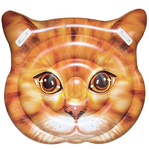 Giant Inflatable Pool Floats Cat Pool Floaties for Adults Kids Ride-On Pool  Toys with Handles Swimming Pool Ra