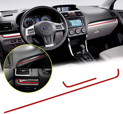 Xotic Tech Compatible With Subaru Wrx Sti 2015 2020 Car Interior Dashboard Console Panel Pinstripe Sticker Pre Cut Stripe Vinyl Decal Molding Trim Red Amazon Ae