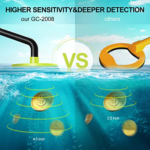 RM RICOMAX Metal Detector Underwater - Waterproof Pinpointer Up to 100 Feet Underwater for Scuba, All-Metal Mode & Pulse Induction Targeting with Vibration, 2022 Upgrade Verison