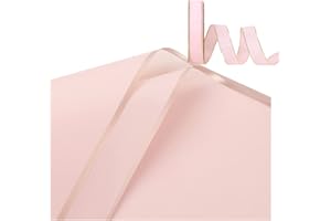 RIKYO 20 Counts Pink Flower Wrapping Paper with 35 Yards Ribbons,Gold Edge Fresh Flowers Wrapping Paper,Waterproof Bouquet Wrapping Paper for Floral,Gift Packaging, Flower Shop Bouquet Packaging 22.8"