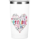 Principal Gifts Principal Appreciation Gifts Tumbler, 20 oz Stainless Steel Coffee Mug,Insulated Cup, Inspirational Birthday Christmas Thank You Office for Women Men Boss Coworker Teacher