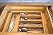 BAMBUROBA Bamboo Kitchen Drawer Organizer,Expandable Silverware Organizer,Utensil Holder and Cutlery Tray with 7 Slots,Gadgets Storage Divider (Natural, 10.24