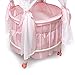 The Ashton-Drake Galleries Royal Baby Pink Domed Canopy Baby Doll Crib with Bedding