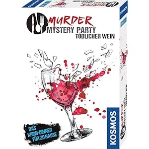KOSMOS 695125 Murder Mystery Party – Tödlicher Wein, Das Krimi-Dinner für zu Hause, Komplett-Set für genau 6 – 8…
