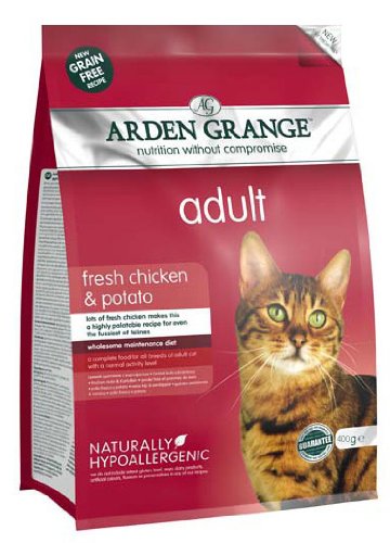 Arden Grange Grain Free Adult Cat with Fresh Chicken & Potato 400g