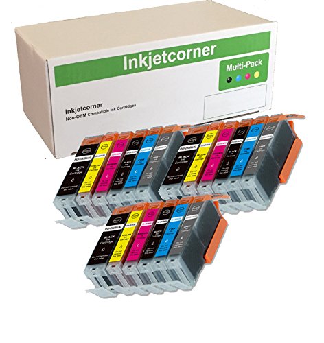Inkjetcorner 18 Pack Compatible Ink Cartridges Set with version 2 chipset Replacement for 270 271 Series MG7700 MG7720 TS8020 TS9020 PGI-270XL CLI-271XL