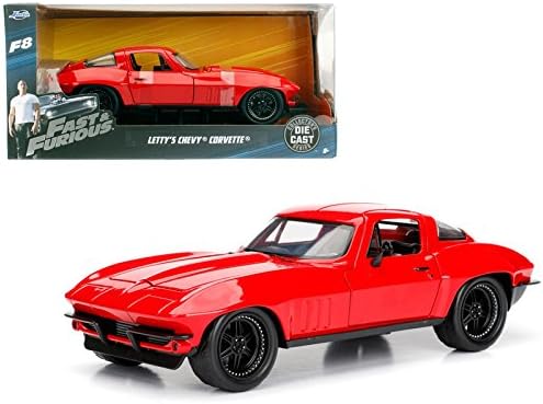 Letty's Chevrolet Corvette Fast &amp; Furious F8 "The Fate of the Furious" Movie 1/24 Diecast Model Car by Jada 98298