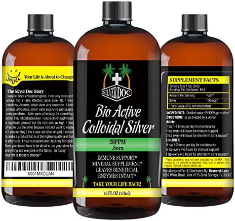 Silver Doc Colloidal Silver BOGO PROMO 32 total ounces