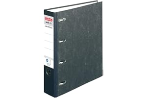 Herlitz 5190806 Lever Arch File 4 Rings A4 7 cm Black (German Import)