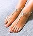 JEWSUN Starfish Barefoot Sandals, Bridal Foot Jewelry, Beaded Beach Destination Wedding Barefoot Sandles, Footless Sandals, Anklet, Beaded Sandles (Starfish 01)