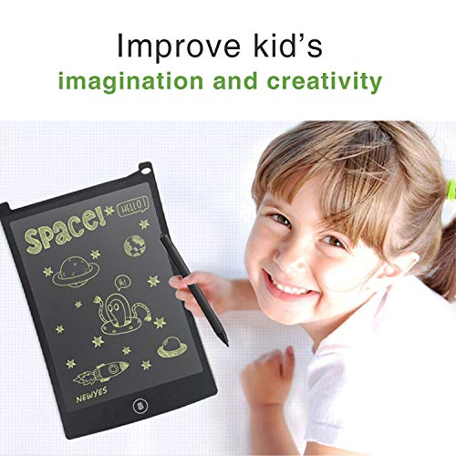WOBEECO LCD Writing Tablet, 8.5 Inch Electronic Writing &Drawing Board Doodle Board with Lanyard for Kids and Adults at Home,School and Office - Thumbnail 7
