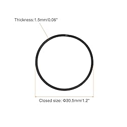 uxcell Piston Ring Set, 2Pcs 30.5mm x 1.5mm