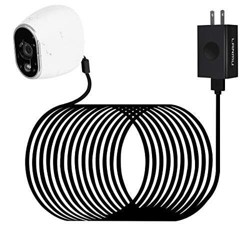 LANMU Weatherproof Outdoor Power Adapter for Arlo HD Security Camera (Replace Lithium Batteries CR123A) (26ft/8m)