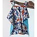 Baby Minky Velboa Carseat Canopy Carrier Cover (Airplane / Turquoise)