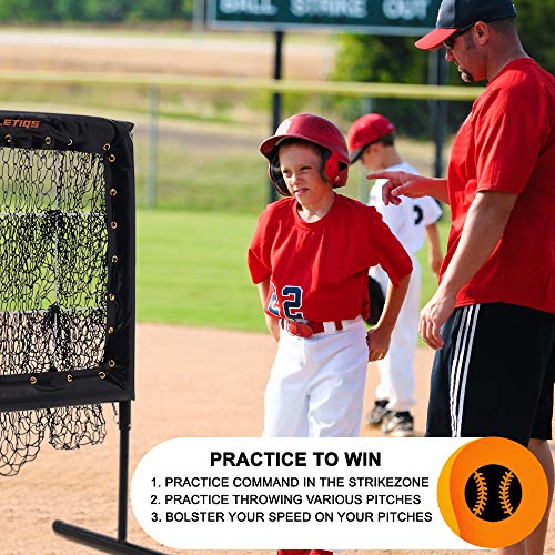 Pitching Net with Strike Zone Baseball Pitching Trainer Pitching