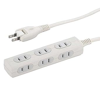 Amazon スリムタップ 安全タップ 電源タップ 正面 側面差し