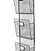 Three Tier Wall File Holder – Durable Copper Metal Rack with Spacious Slots for Easy Organization, Mounts on Wall and Door for Office, Home, and Work – by Designstyles