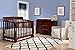 Delta Children Eclipse 4 in 1 Convertible Crib, Black Cherry/Espresso