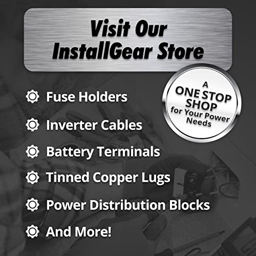 InstallGear 1/0 Gauge Wire AWG CCA Power Ground Wire Cable Welding