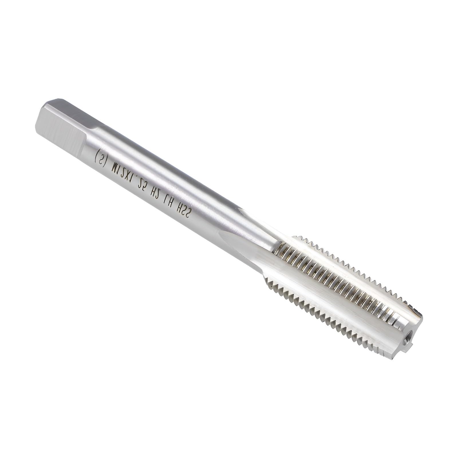 Boxonly Metric Taps M12 x 1.25mm, for Threading Machine and Electric Drills DIY, H2 HSS Ti-Coated, Right Hand Thread Plug Tap Threading Tapping Tool, 1pcs