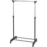 ドウシシャ ハンガーラック シングル ブラック NGHS-81BK