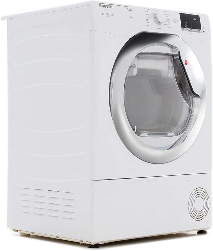 Hoover HLC9DCE Link 9kg Freestanding Condenser Sensor Tumble Dryer With One Touch White Hoover HLC9DCE Link 9kg Freestanding Condenser Sensor Tumble Dryer With One Touch White