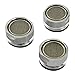 Taozun 3-Pac 15/16-Inch Male Threaded Brass Aerator with Gasket Faucet Replacement Part, Polished Chrome