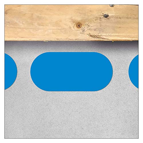 Self Adhesive Floor Markers - Oval/Linear Piece - Mouldings for Work Areas, Storage Areas and Transport Routes (190 x 90 mm / 10 Pieces/Blue)