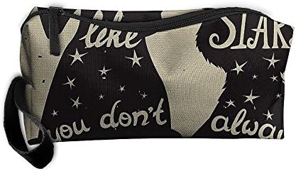 New Cat And Dog Silhouettes Cosmetic Bag Pencil Case Travel&amp;home Portable Graphic Hanging Toiletry Travel Bag