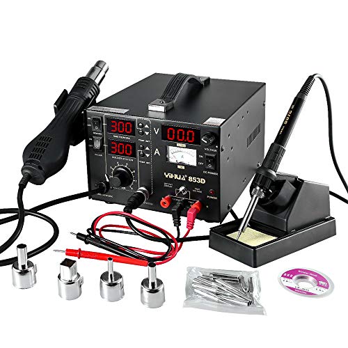 YiHua Soldering Iron Station Hot Air Gun 3in1 SMD Rework Solder