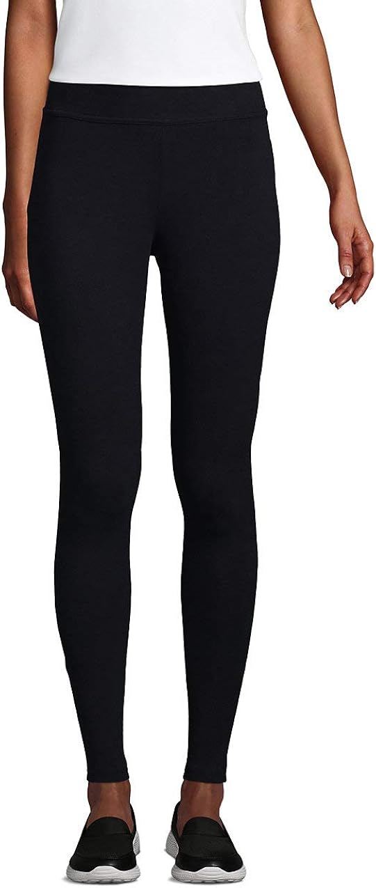 Lands' End Women's Starfish Mid Rise Knit Leggings at Amazon Women’s