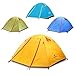 Topnaca 2-4 Person 3 Season Backpacking Tent Waterproof Awning Design Two Doors Double Layer with Aluminum Rods for Outdoor Camping Family Beach Hunting Hiking Travel