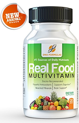 DNA Formulas Whole Food Multivitamin 120 Capsules Enhanced Bioavailable Whole Food Multivitamin For Men & Women No Artificial Colors or Preservatives Activated Mineral Rich - Biotin - Vitamin D - Vitamin B12 - Folate - Vitamin C DNA Formulas Whole Food Multivitamin 120 Capsules Enhanced Bioavailable Whole Food Multivitamin For Men & Women No Artificial Colors or Preservatives Activated Mineral Rich - Biotin - Vitamin D - Vitamin B12 - Folate - Vitamin C