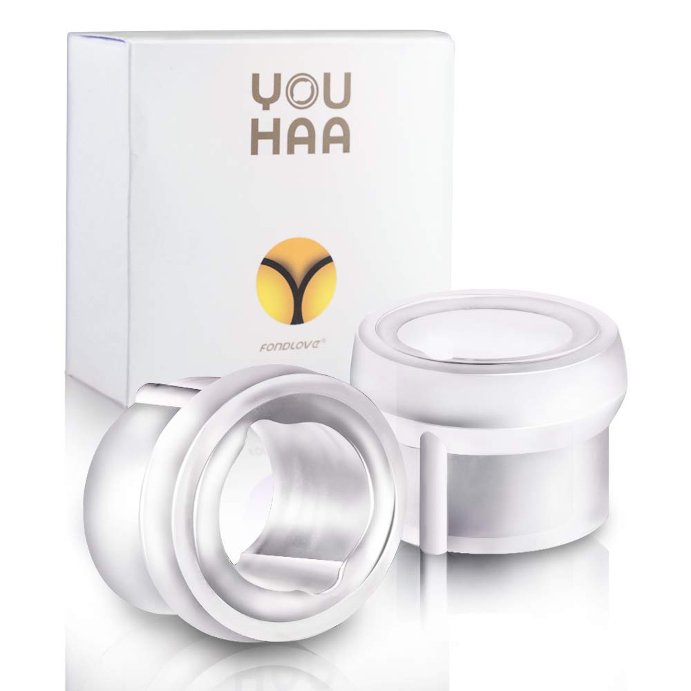 FONDLOVE Penisringe Vorhaut Zurückhalte Cockringe zur Potenzsteigerung Medizinisches Silikon Zwei