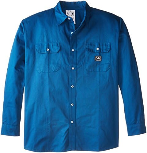 Wenass WSLSHC60RB-XLRG Deluxe Work Shirt 6.0-Ounce Cotton Twill, X-Large, Regular, Royal Blue