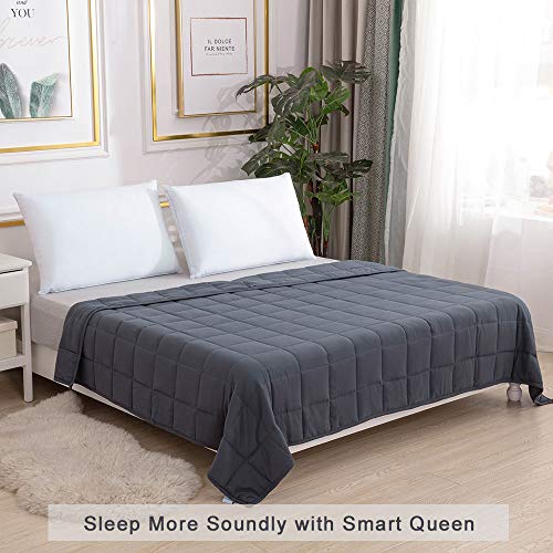 Smart Queen Weighted Blanket for Kids 7 Pounds (41"x 60", Throw Size