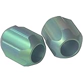 webead Titanium TC4 Pendant Charm Bracelet Necklace Parachute Cord EDC Pendant Bead DIY Accessories Anodization SHA (Green), Small