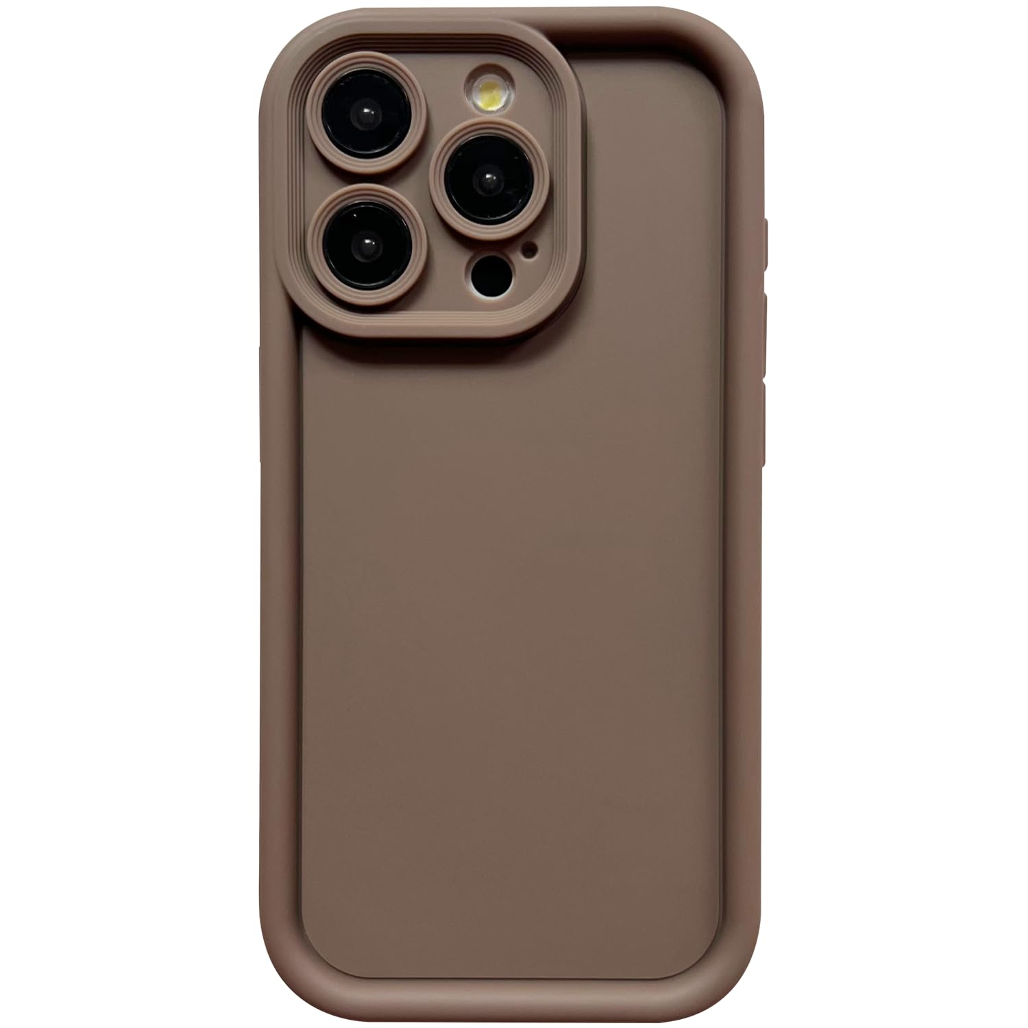 Photo 1 of Puxicu Slim Case for iPhone 14 Pro, Enhanced Camera Protection, Shockproof Skin-Friendly Touch Soft Case Cover for iPhone 14 Pro Phone 6.1 inch, Coffee