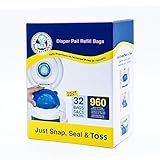 Neatforbaby Diaper Pail Refill Bags Fully Compatible with Arm&Hammer Disposal System (32 Bags)