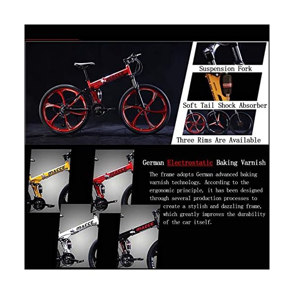 €693.34 Adulti mountain bike 21/24/27 velocità Off-Road doppio shock di  assorbimento della bicicletta 24/26 pollici alta… - bikewebshop.it
