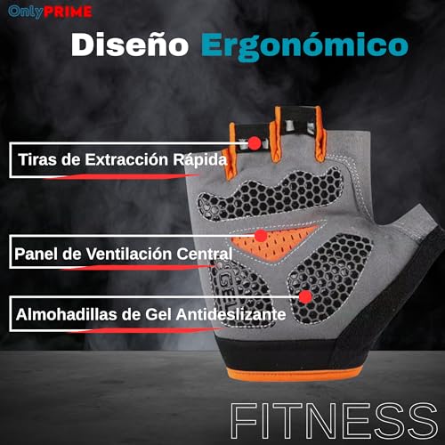 OnlyPRIME Gym Gloves Women and Men – Fitness Gloves for Weights and Weights, Non-Slip and Breathable for Gym Training